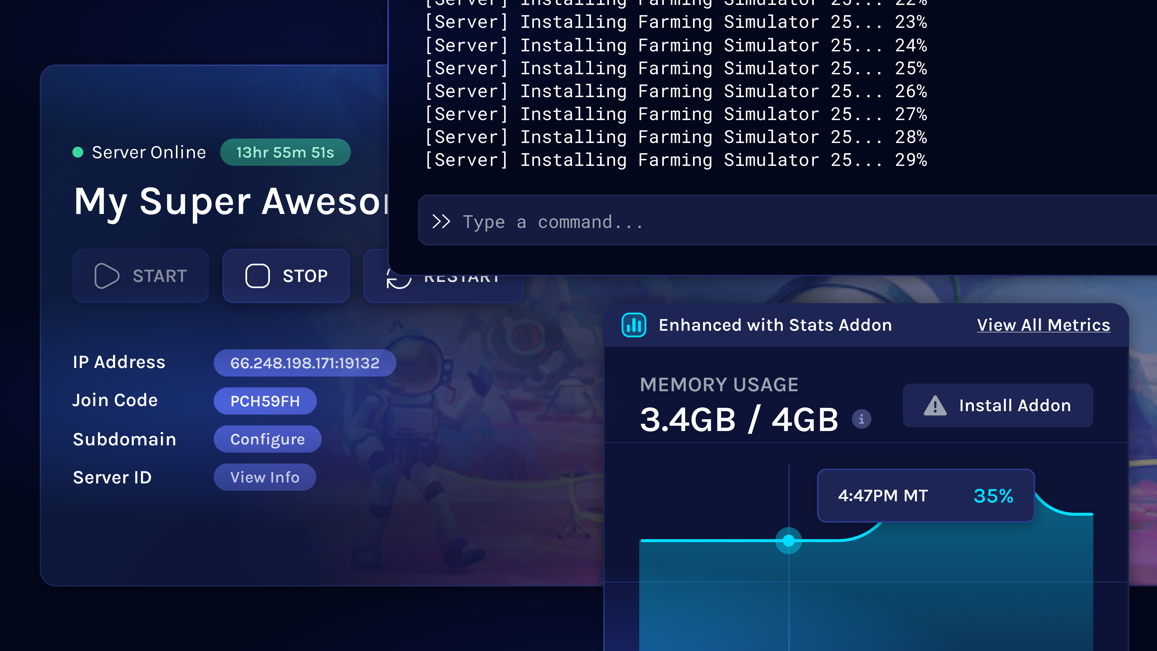 Join codes, config tooltips, and Minecraft Stats Plugin improvements