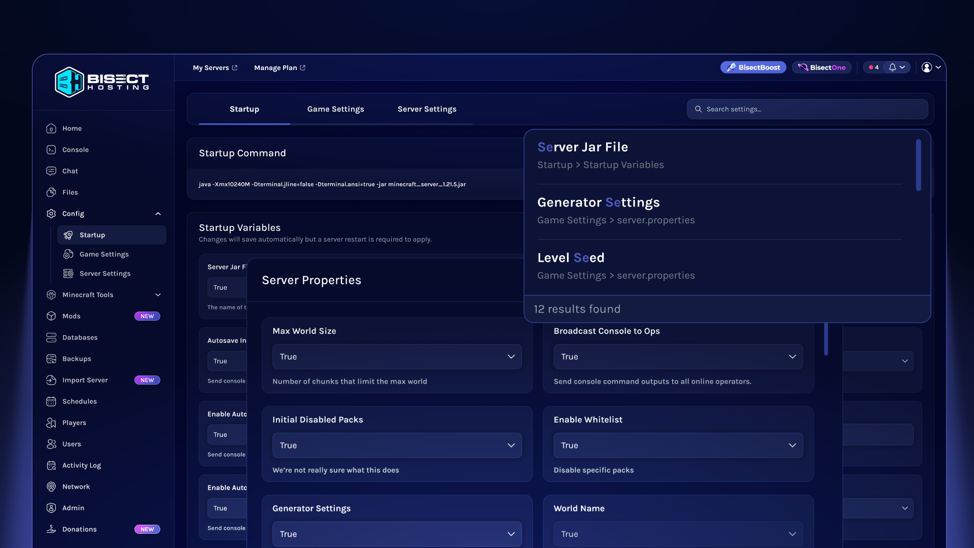 Server Config Editor Improvements